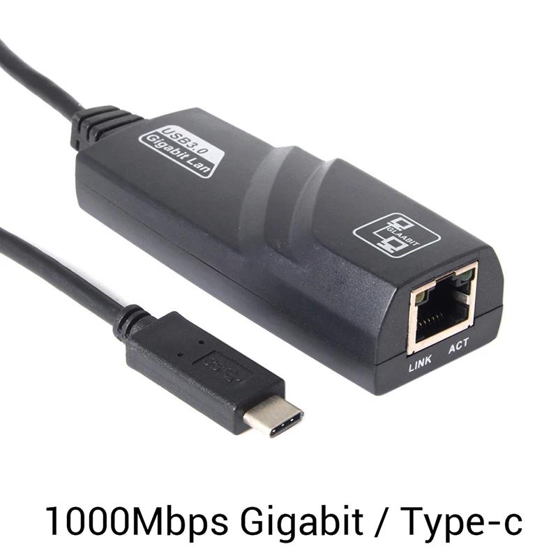 PC K ƮϿ ̴ LAN Ʈũ  ̺, CŸ USB-C, RJ45 ⰡƮ, 1000Mbps